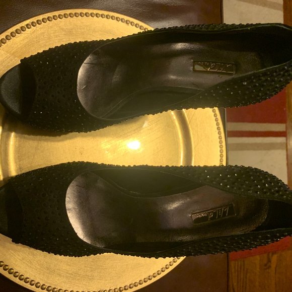 Unique Black Studded Wedges (NEW!) - Picture 8 of 11